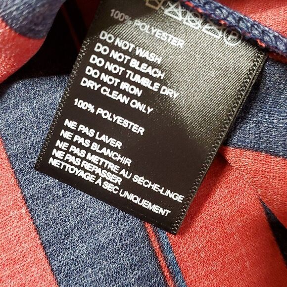 Urban Outfitters Red/Navy Stripe Surplice Blouse - Picture 4 of 8